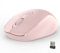 RADISOPH Wireless Mouse 2.4GHz USB Silent Mini Computer Mice for Laptop,1600 DPI Optical Small Portable Cordless Mouse with 3 Adjustable Levels, for Notebook, PC, Office Home Work (Pink)