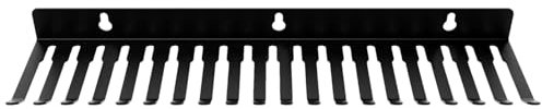 Miyanvuo Wall Cable Holder, 19 Slot Steel Wall Mount Cable Hook, Wire Management Tool, Studio Cable Organiser for Cable Management Racks