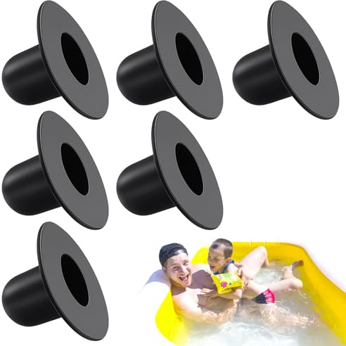 6er Set Pool Stopfen – Hochwertige Pool Verschlussstopfen für Filterpumpen & Öffnungen – Wiederverwendbare Pool Stöpsel für Gartenpools & Aufstellbecken