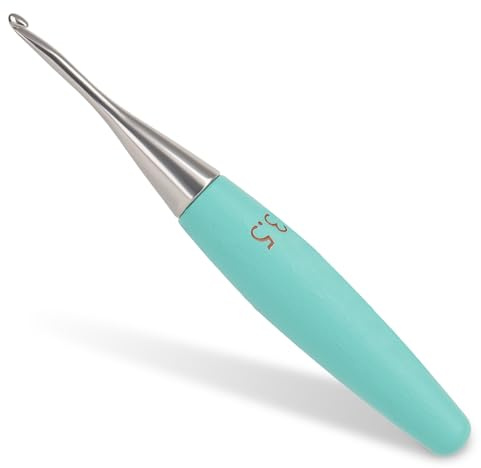 Coopay 3.5mm Crochet Hook, Stainless Steel Crochet Hooks with Wood Grips