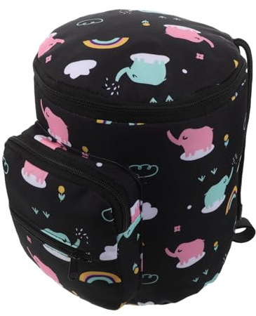 BAZEITFLOW Mumientasche Kinderwagen-Windel-Aufbewahrungstasche Wickeltasche Schnullerhülle Taschen für Kinderwagen Babywindel-Einkaufstasche kinderwagentasche tragbar Oxford Schwarz