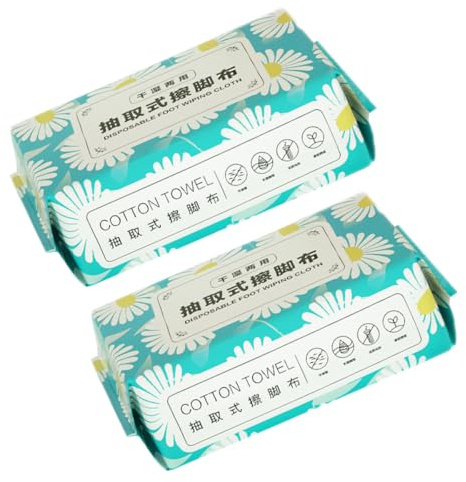 Wasserabsorbierende Fußtücher 2 Beutel 70 Stück Faser für Spa