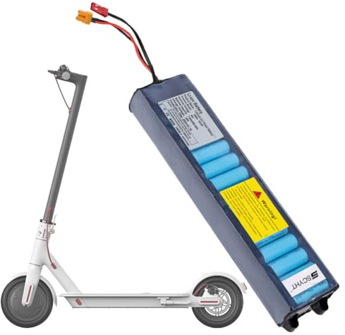 SSCYHT Batteria al litio 36V 7,8Ah 10,5Ah 6Ah Batteria di ricambio 10S3P Batterie per monopattini elettrici per M365 con BMS e porta JST per motori da 200W a 400W,36v10.5ah xt30
