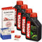 Motul 10W-40 Öl + Mahle Ölfilter für Kawasaki ZZR 600, 02-06, ZX600E - Ölwechselset inkl. Motoröl, Filter, Dichtring