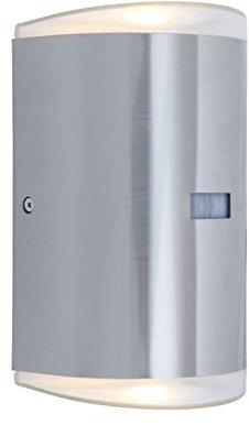 LUTEC ST6057-PIR-3K, Außenleuchte, Metall, Silber, 27, 5 x 21 x 24 cm