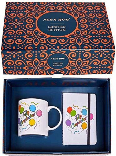 DRW DonRegaloWeb - Pack Regalo Taza y libreta Feliz cumpleaños