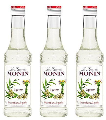 Monin Sirup Ingwer, 0,25L, 3er Pack