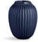 Kähler Vase H25.5 cm Hammershøi dänisches Design für Blumen Handarbeit, blau