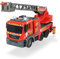 Dickie Toys 203719017 Fire Engine Échelle de pompier avec échelle de pompier rétractable Lumière & son Piles incluses Multicolore 54 cm