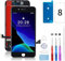 Beefix Kompatibel für iPhone 8 Display Schwarz 4.7, LCD Bildschirm Ersatz FHD Touchscreen 3D Touch Digitizer Ersatzdisplay für iPhone SE 2020 und Reparaturkits