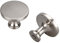 LONTAN Möbelgriffe Gebürstetes Nickel Türgriffe Küche 10 Pack Griff Solide Knopf Modern Zinklegierung Möbelknöpfe, Ein Loch