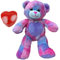 Ours en Peluche Violet avec enregistreur Vocal de 60 Secondes - Taille de la Peluche : 40 cm