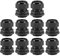 sourcing map M32x1.5 Cable Gland 16mm-21mm Wire Hole Waterproof Nylon Joint Adjustable Locknut with Washer Black 10pcs