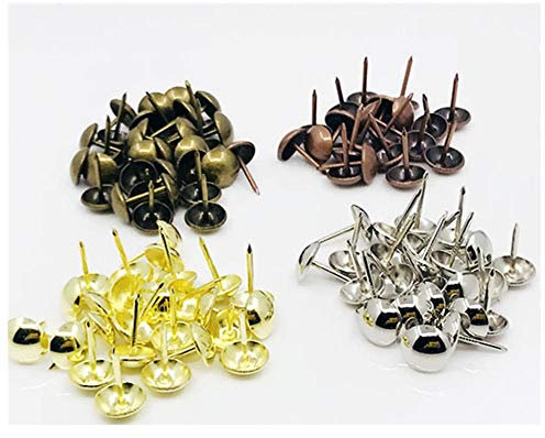 Edelstahlschaumnägel, weiche und harte Nägel, Sofanägel, Möbelnägel, Reißnägel-Grüne alte * 11MM * 17MM * 100pcs