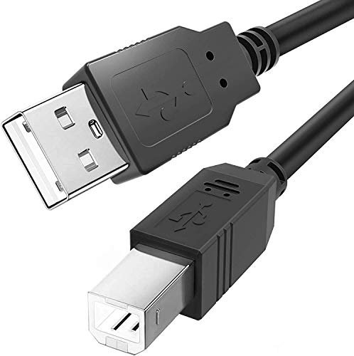 Ancable 3-Feet USB B MIDI Cable for Instruments, USB A to B, Black, 3 FT, 1 Count