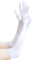 EORUBE 1920s Handschuhe für Damen Ellenbogen Lange Satin Handschuhe Party Kostüm (Weiß)
