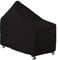 Cozzka 60 Inch Kamado Ceramic BBQ Grill Cover Heavy Duty Large Big Green Egg Table Cover, Black, (CO-BGC-001)