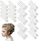 30 Stück Haarnadeln Haarschmuck Hochzeit with Pearls, Perlen U-förmig Haarnadel Strass, Brautperlen Haarnadeln Haarschmuck, für Brautfrisur und Brautjungfernfrisur Party Prom Hochzeit（Drei Stile）
