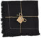 Mud Pie Serviette mit Stickerei, Baumwolle, 45,7 x 45,7 cm, Schwarz