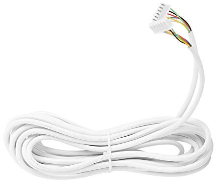 Agatige Câble Vidéo D'interphone, Câble en Cuivre Flexible Rond de 5 m à 6 Fils pour Système de Visiophone