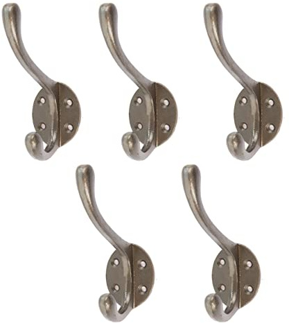 Hammer and Tongs Hut & Mantelhaken - W40mm X H105mm - Raw - Pack Von 5