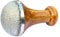 Livronic® Kansa Natural Vatki Cup avec manche en bois ayurvédique détox Masseur de pieds en bois Relaxation et nettoyage en profondeur Massage ayurvédique Kansa Vatki Lot de 1 (naturel)