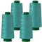 4 Konen Rollen Nähgarn Garn Overlockgarn 2700m 40S/2 100% Polyester - 30 türkis