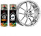 Pinturas Mirobriga Spray para llantas color Aluminio Ral 9006 (400ml) + Spray Barniz Transparente brillante (400ml)