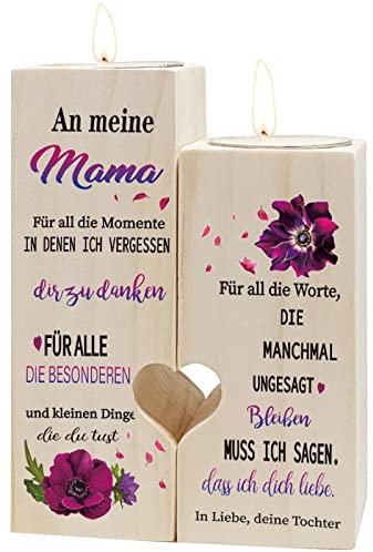 Geschenk für Mama, Kerzenhalter An Meine Mama, Mutter Personalisierte Kerzenständer Geschenk, Mama Geschenk, Frauen Geburtstagsgeschenke, Geschenk Frauen