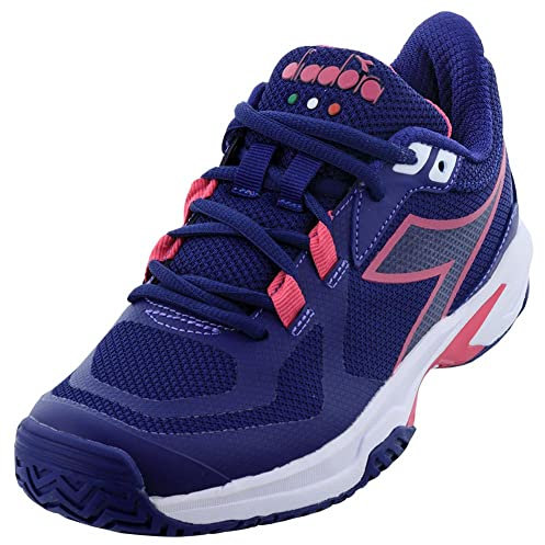Diadora Damen Trofeo 2 AG PKL Tennisschuhe Blueprint und Pink Yarrow, Blau, 41 EU