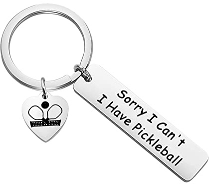 PLITI Pickleball Gift Pickleball Lover Gift Pickleball Mom Gift Sorry I Can't I Have Pickleball Keychain For Pickleball Player
