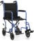 monicare Leichter Rollstuhl, 40,6 cm Sitz, ultraleichter Transportstuhl mit feststellbaren Handbremsen und wegschwenkbaren Fußstützen, faltbarer Rollstuhl für Erwachsene, 113,4 kg Kapazität, Blau