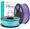 SUNLU High Speed PLA Meta Filament, 2kg PLA 3D Druckerfilament 1,75 mm, Robusteres 3D Druckfilament, Maßgenauigkeit +/- 0,02 mm, 2kg Insgesamt, 1kg pro Spule, 2er-Pack, Eisblau+Taro Lila