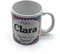 PLUS HOME Taza personalizada con nombre. Regalos personalizados con nombre y texto. Tazas con frases originales.CLARA