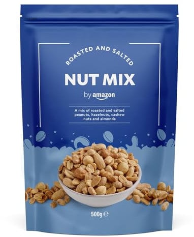 by Amazon Roasted And Salted Mixed Nuts, 500g