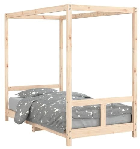vidaXL Kinderbett 80x160 cm Massivholz Kiefer