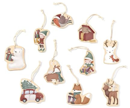 Little Dutch 125001 Holz Weihnachtsbaumschmuck - Weihnachten