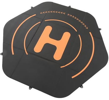 Odorkle 110 cm Drohnen-Landeplatz, Doppelseitig, Faltbar, Silikon-Befestigungsmatte für Inspire 3, Tragbare Landeplätze, Drohnen-Hubschrauberlandeplätze, Drohnen-Landematte,