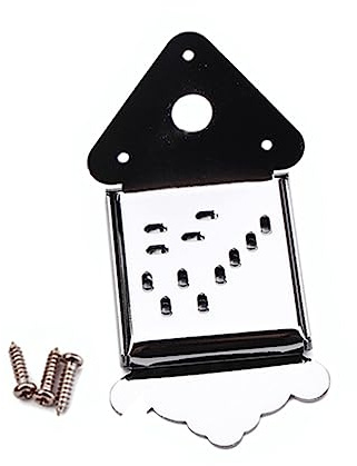 TOYANDONA Metal Mandolin Tailpiece Screws Construction for Enhanced Tone and Easy Installation Replacement for Guitar and Mandolin Parts Silver Finish