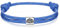 J.Endéar Bracciale Nautico per Uomo, Bracciale Om Fiore di Loto Argento 925, Bracciale Paracord Surf per Ragazzo, Gioielli Meditazione Yoga per Donna, Blu