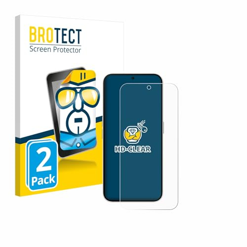 BROTECT Schutzfolie für Nothing Phone (2a) | 2 Stück Transparenter Displayschutz Made in Germany Klare Displayschutz-Folie Clear Einfache Montage Case-Friendly