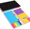 400 Pcs Sticky Notes Set, Multicolor Adhesive Notes with PU Leather Cover, Student Essentials Index Flags Pads for Books, Folders, Index,School Office Supplies