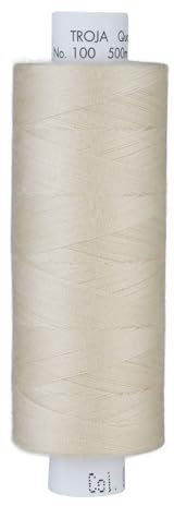 Nähgarn Nähmaschine AMANN TROJA Nähfaden Allesnäher Universal 500 cm hellbeige
