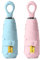 Doppelpack Mini-Regenschirm Ultra-Leichter mit UV-Schutz,Regenschirm Sturmfest Faltbar für Unterwegs Reisen Alltag Kompakter Taschenschirm,6 Rippen Klein Umbrella Sonnenschirm Damen und Herren (B)