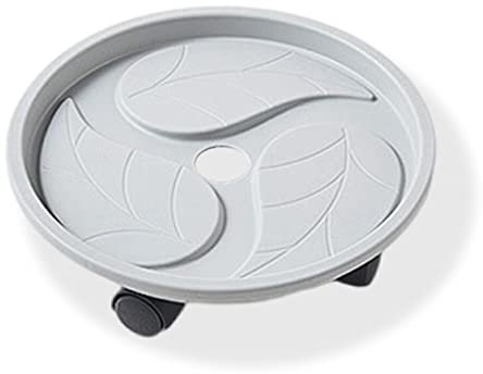 budiniao Vassoio per vasi di Fiori Fioriera Mobile Pallet in plastica Porta Bonsai da Esterno con Supporto per Scatola di Raccolta dell'Acqua Forniture per la casa