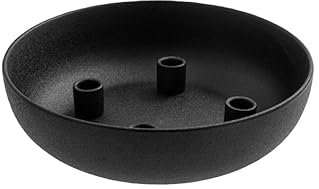 Kerzenhalter 4fach Granholmen Storefactory, XXL schwarz, Durchmesser 29cm