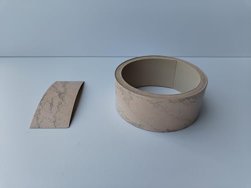 Rotolo Bordo in Melaminico con Adesivo Termofusibile per top da cucina, per Mobili, Mensole e Pannelli in truciolare o mdf - diversi colori. 45mm X 3,05 ml (NIAGARA ROSA 3134 TF, 45mm x 3,05 ml)