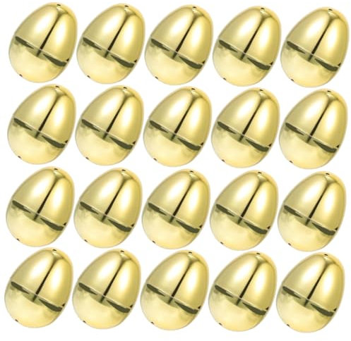 Alipis 20stücke Goldene Ostereier Befüllbare Plastikeier Für Ostern Deko Wiederverwendbare Eierbox Für Osterfeiern Süßigkeiten Und Bastelbedarf