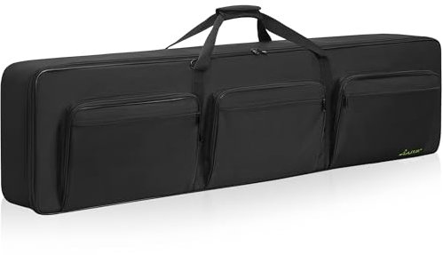 OUUTMEE 88 Key Keyboard Gig Bag Case, Portable Padded Electric Piano Keyboard case with 10mm Cotton 600D Oxford Cloth Keyboard case Gig Bag (54 x 7 x 13.5 inch)