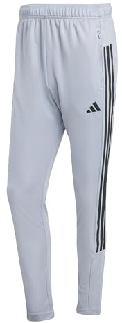 adidas Herren Workout Essentials All-Set 3-Stripes Knit Pant, Halo Silver/Black, XXL